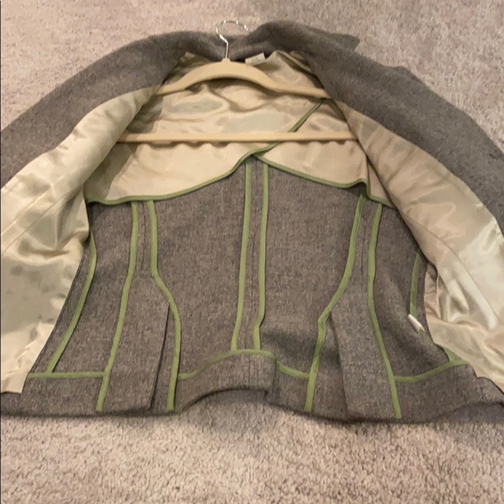 J. Crew Gray Blazer with Brown Buttons - Picture 7 of 9